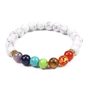 7 Chakra Healing Natural Stone Stretch Bracelet
